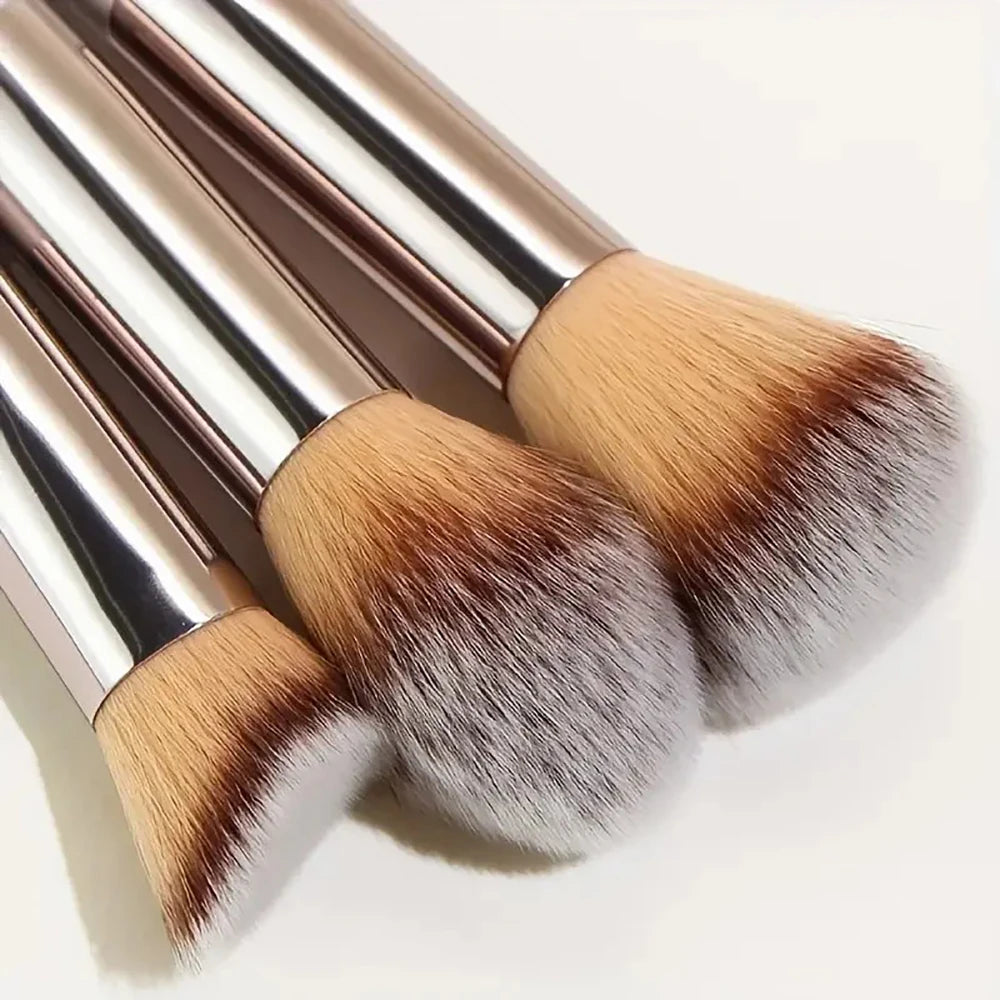 14-Piece Premium Synthetic Makeup Brush Set for Foundation, Powder, Concealers, Eye Shadows, and Blush