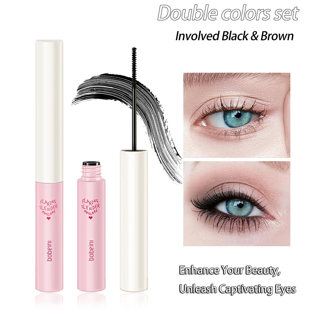 Silk Fiber Curling Mascara - Waterproof Lengthening & Volumizing