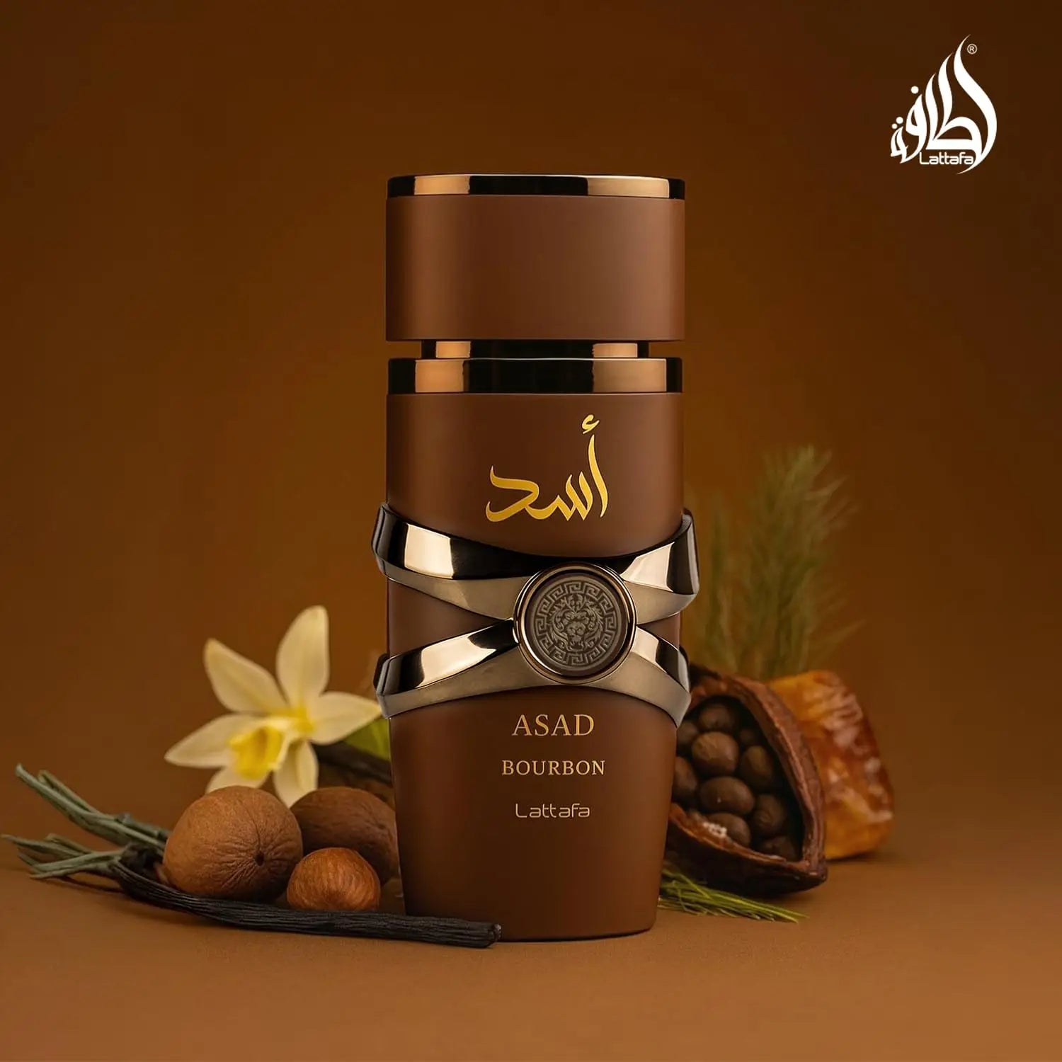 Lattafa Asad Bourbon for Unisex Eau de Parfum Spray, 3.4 Ounce / 100 ml | for Unisex