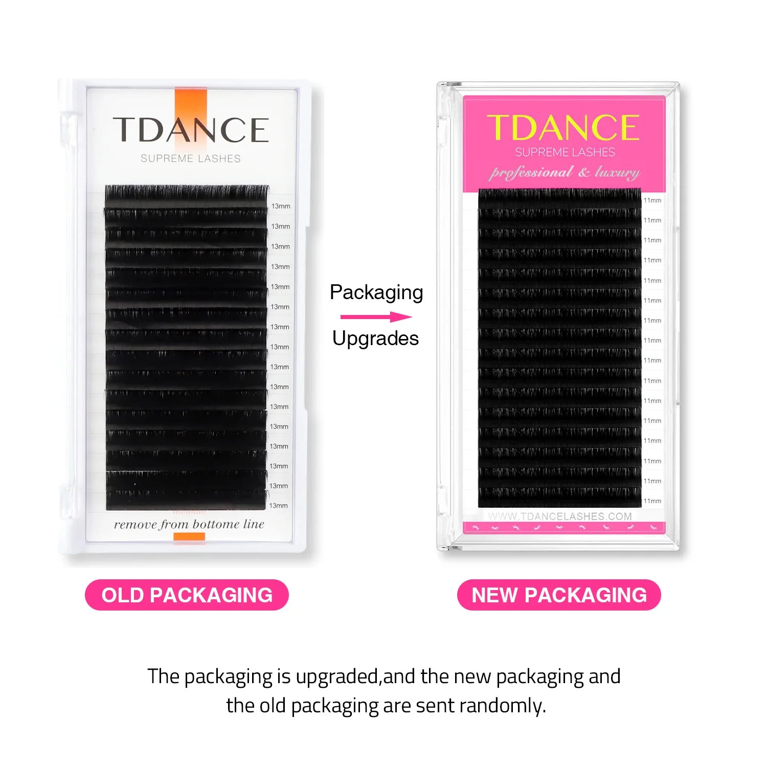 TDANCE 16Rows Classic Lash Dark Black Matte Professionals Soft Natural Faux Eyelash Extension Makeup Beauty Individual Eyelashes