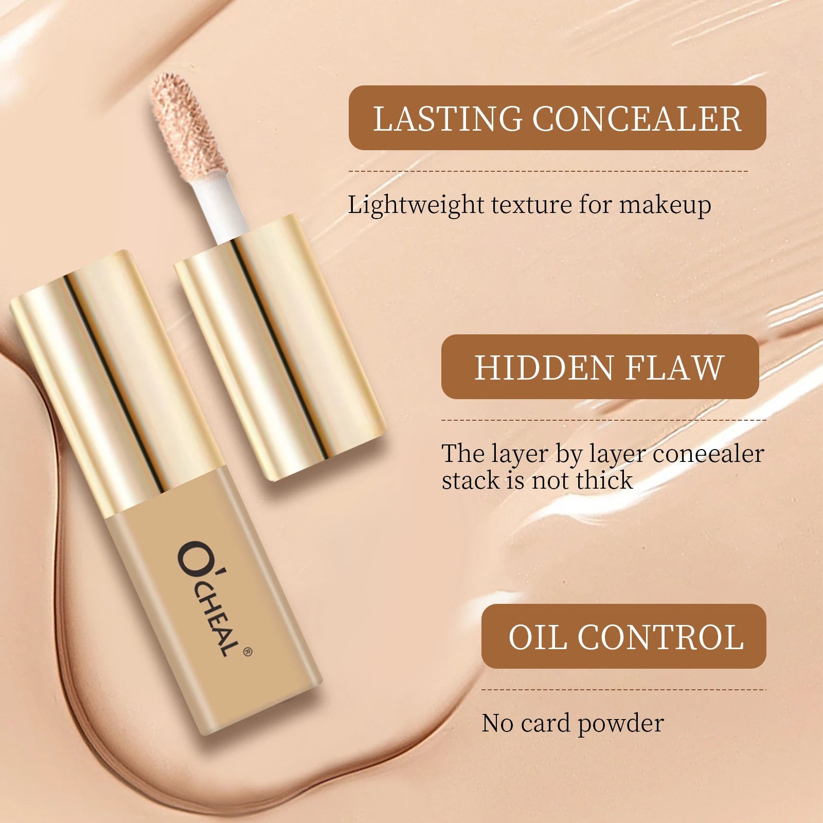 Ocheal Liquid Concealer - Matte High Coverage Waterproof 3.5g