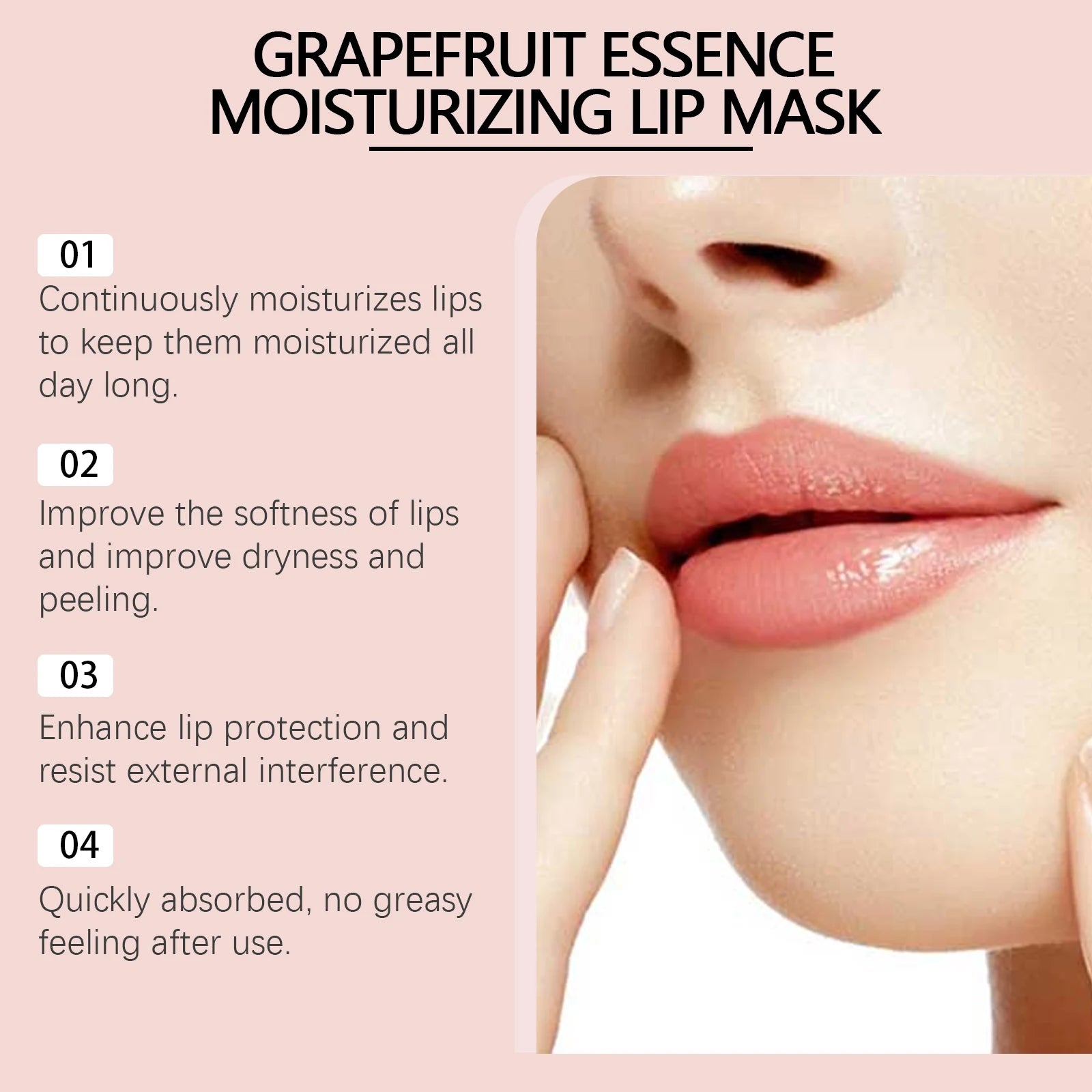West Month 20g Grapefruit Moisturizing Lip Mask Nourish Lip Shiny Anti Cracking Remove Dead Skin Hydrating Plump Lip Mask