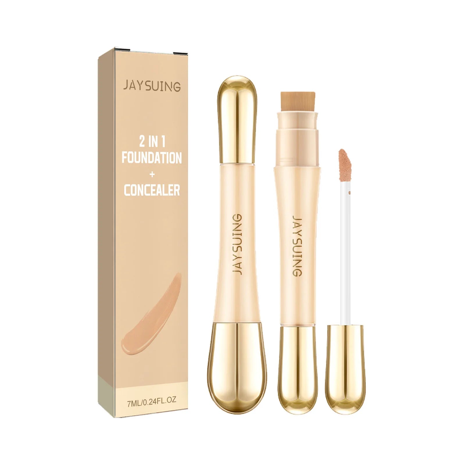 Cover Acne Liquid Concealer Dual-Ended Contour Stick Natural Long Lasting Invisible Pores Pimple Covering Dark Circles Concealer