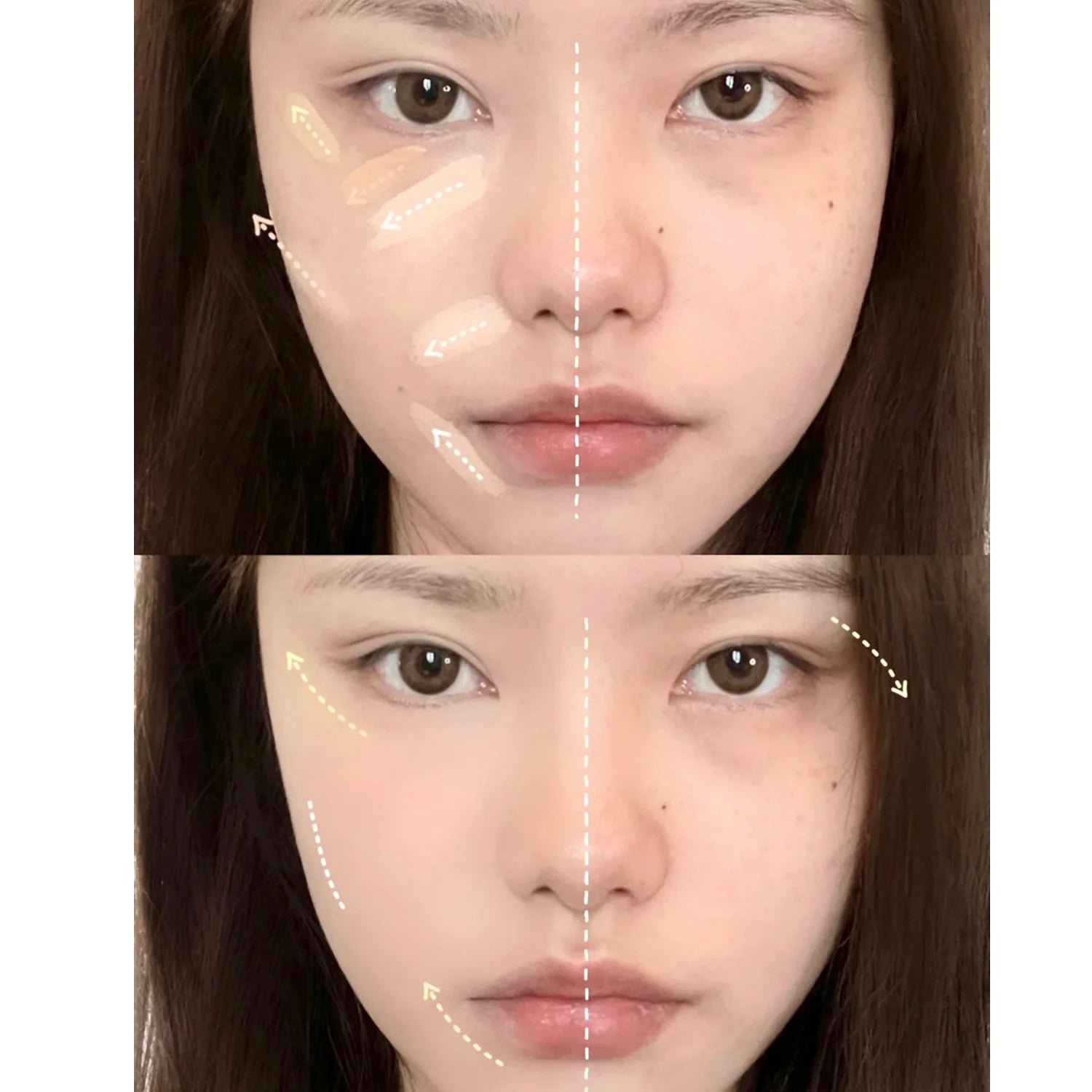Four-Color Concealer Cream Moisturizing Concealer for Dark Circles,Brightening,Multi-Color Contouring,Foundation Cream