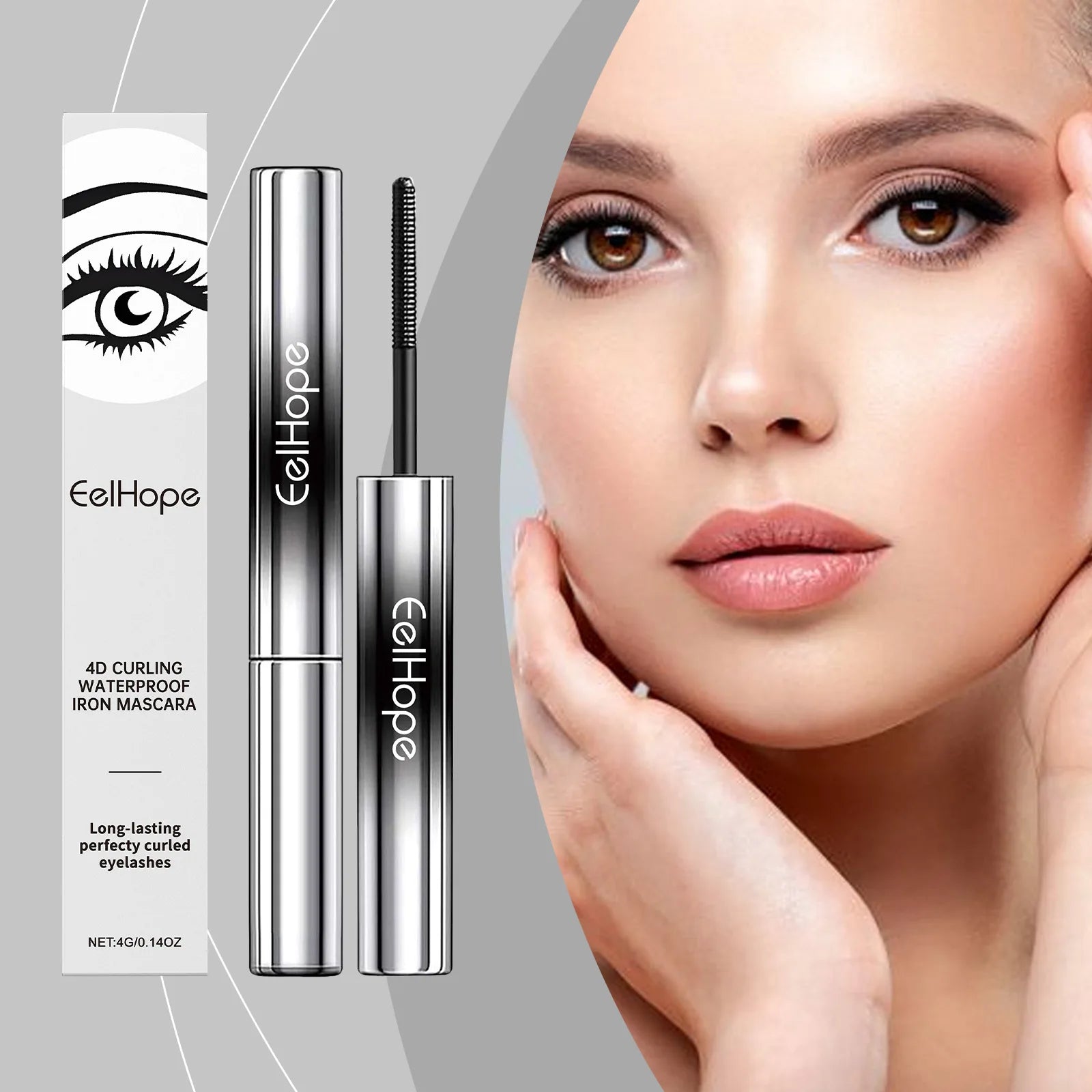 Eelhope 4D Eyelash Mascara - Waterproof Black 4g