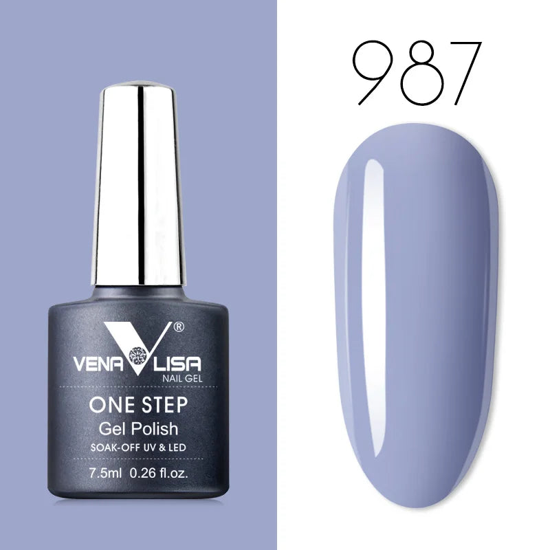 VENALISA 3-in-1 UV Gel Polish One-Step Gel Lacquer Organic Soak off Nail Art Varnish for LED/UV Light New Arrival Nail Salon