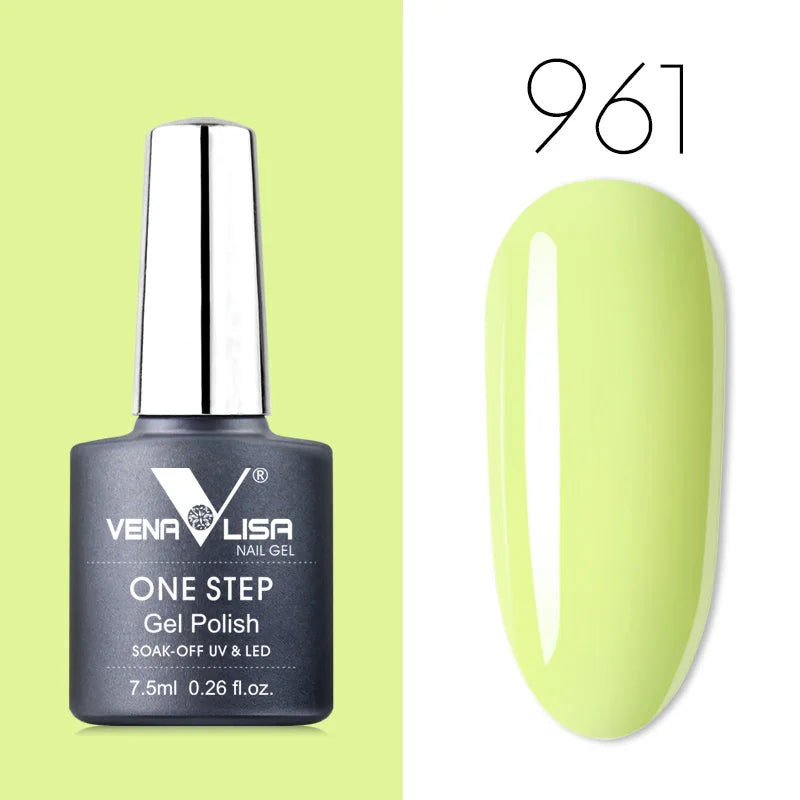 VENALISA 3-in-1 UV Gel Polish One-Step Gel Lacquer Organic Soak off Nail Art Varnish for LED/UV Light New Arrival Nail Salon