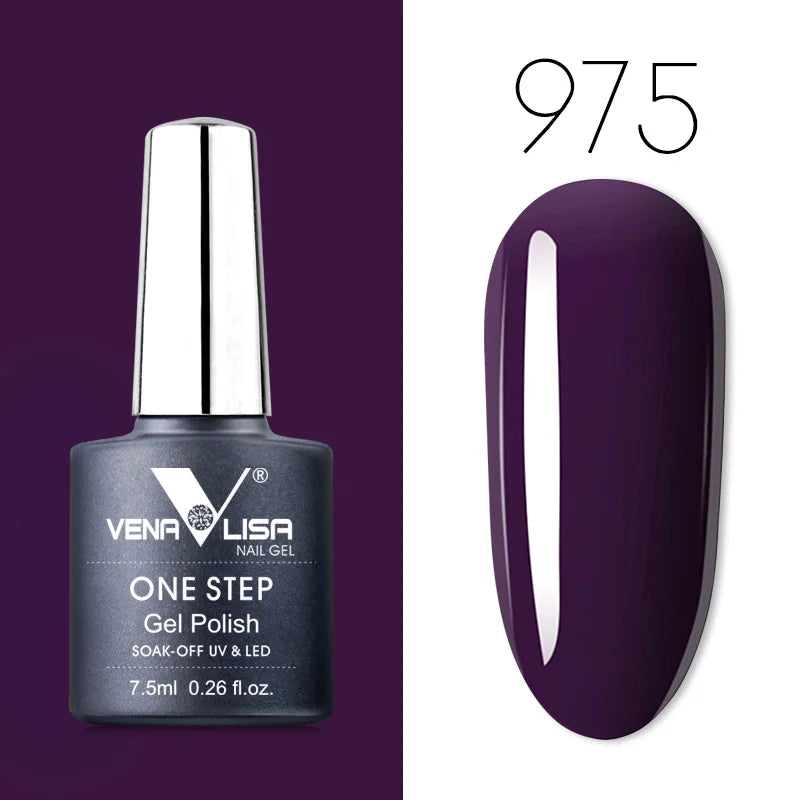 VENALISA 3-in-1 UV Gel Polish One-Step Gel Lacquer Organic Soak off Nail Art Varnish for LED/UV Light New Arrival Nail Salon