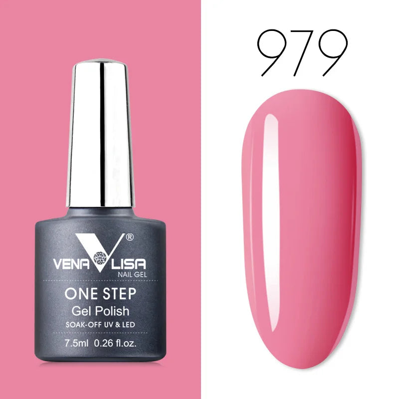VENALISA 3-in-1 UV Gel Polish One-Step Gel Lacquer Organic Soak off Nail Art Varnish for LED/UV Light New Arrival Nail Salon