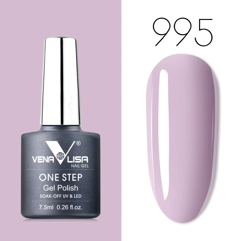 VENALISA 3-in-1 UV Gel Polish One-Step Gel Lacquer Organic Soak off Nail Art Varnish for LED/UV Light New Arrival Nail Salon