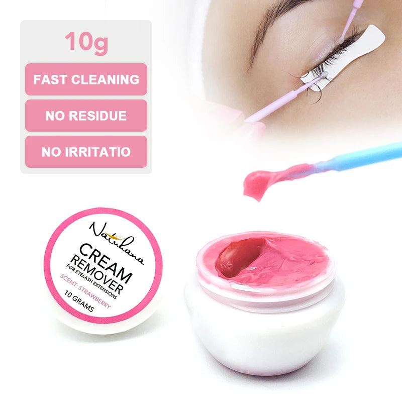 NATUHANA Eyelash Glue Remover Quick Unloading Adhesive Professional Cream Remover for Eyeslashes Makeup Tools
