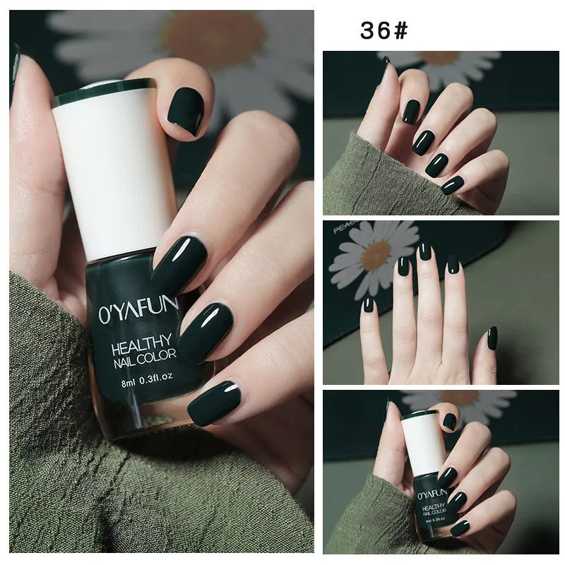 Nail Art Tearable Quick Dry Normal Without Lamp Nail Polish Glitter Sequins UV Varnish Matte Waterproof No-bake Nail Polish
