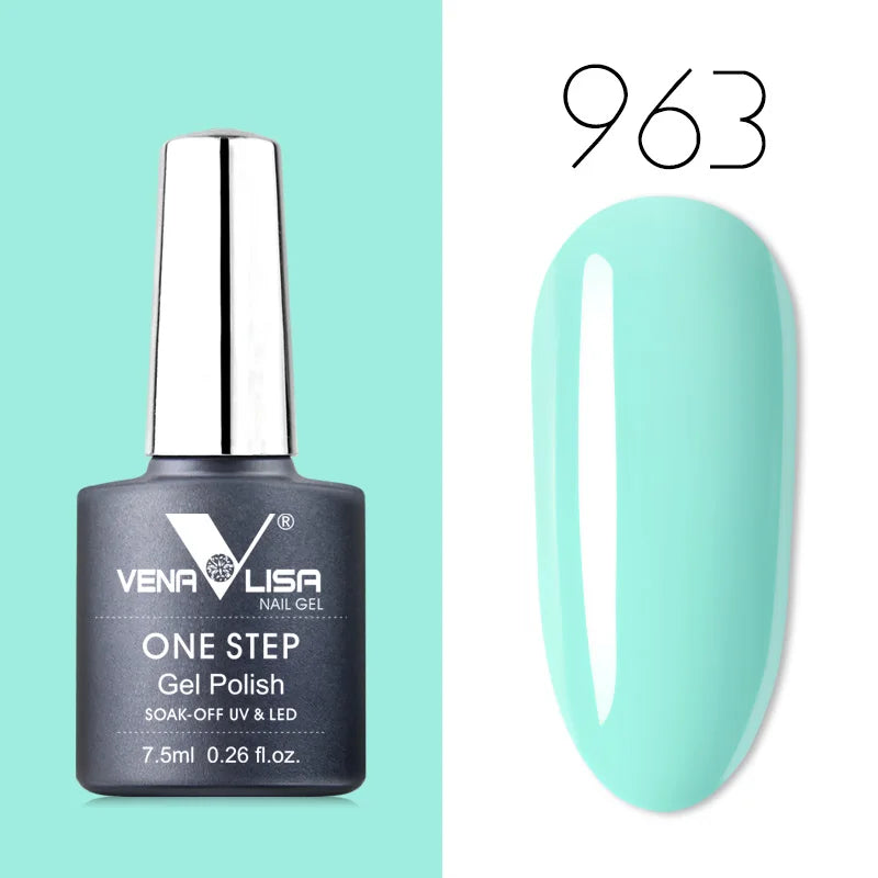 VENALISA 3-in-1 UV Gel Polish One-Step Gel Lacquer Organic Soak off Nail Art Varnish for LED/UV Light New Arrival Nail Salon