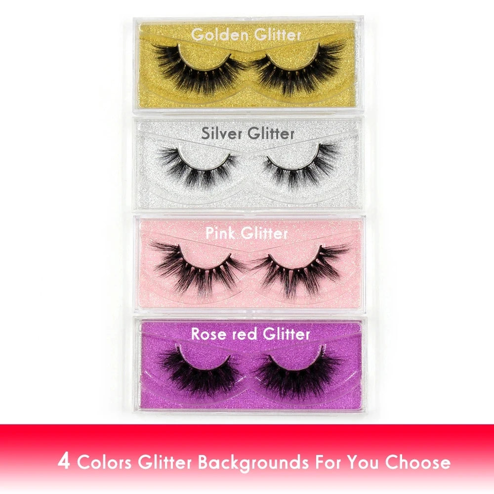 LEHUAMAO 5D Mink Hair False Eyelashes Wispy Cross Natural Mink Lashes Fluffy Eyelash Extension Tools Makeup Handmade Eye lashes