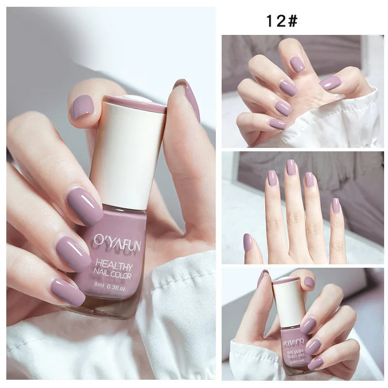 Nail Art Tearable Quick Dry Normal Without Lamp Nail Polish Glitter Sequins UV Varnish Matte Waterproof No-bake Nail Polish