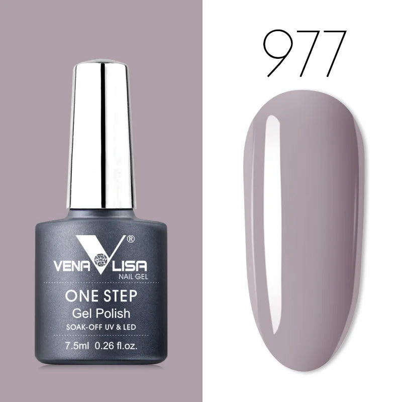 VENALISA 3-in-1 UV Gel Polish One-Step Gel Lacquer Organic Soak off Nail Art Varnish for LED/UV Light New Arrival Nail Salon