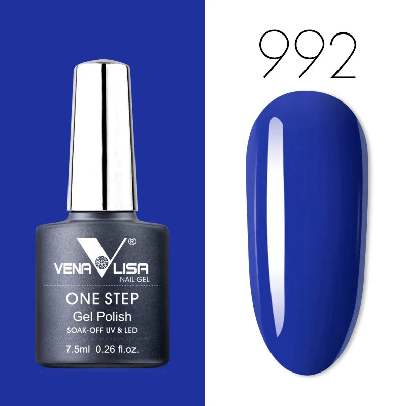 VENALISA 3-in-1 UV Gel Polish One-Step Gel Lacquer Organic Soak off Nail Art Varnish for LED/UV Light New Arrival Nail Salon