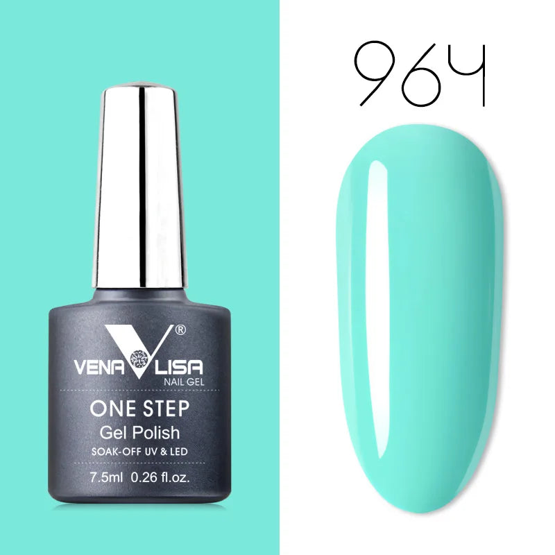 VENALISA 3-in-1 UV Gel Polish One-Step Gel Lacquer Organic Soak off Nail Art Varnish for LED/UV Light New Arrival Nail Salon