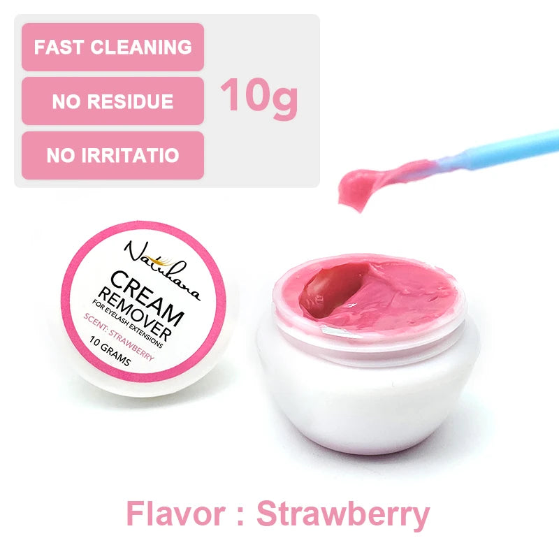 NATUHANA Eyelash Glue Remover Quick Unloading Adhesive Professional Cream Remover for Eyeslashes Makeup Tools