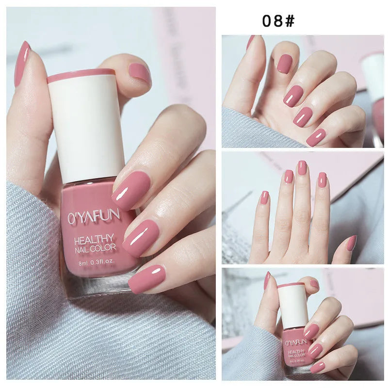 Nail Art Tearable Quick Dry Normal Without Lamp Nail Polish Glitter Sequins UV Varnish Matte Waterproof No-bake Nail Polish