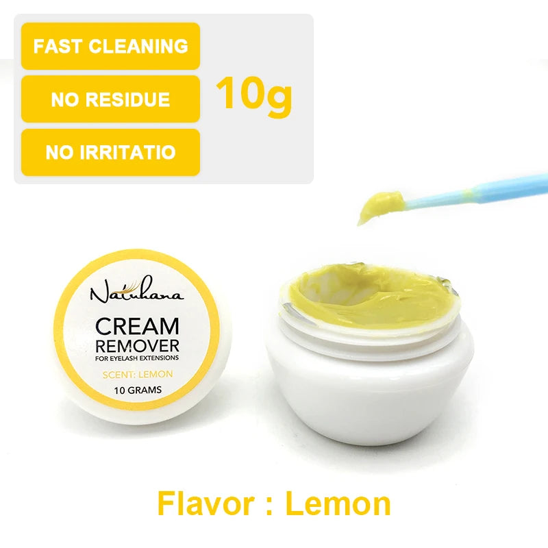 NATUHANA Eyelash Glue Remover Quick Unloading Adhesive Professional Cream Remover for Eyeslashes Makeup Tools