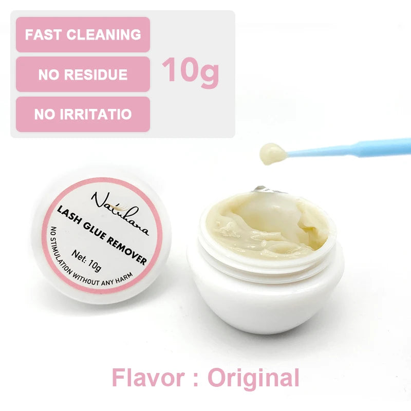 NATUHANA Eyelash Glue Remover Quick Unloading Adhesive Professional Cream Remover for Eyeslashes Makeup Tools