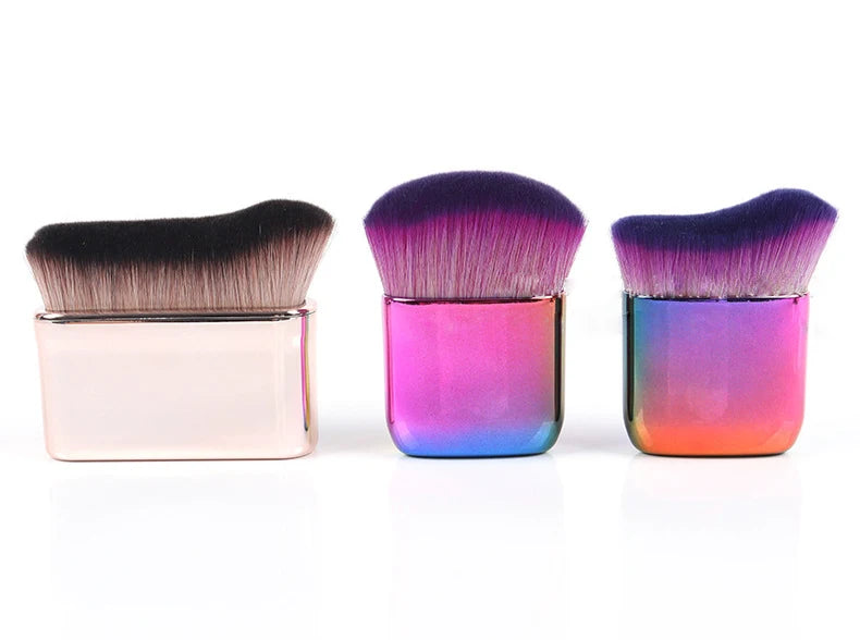 1pc Big Angled Foundation Makeup brushes Liquid Bronzer Make up brushes Wavy Powder Face essential cosmetic tools Portable