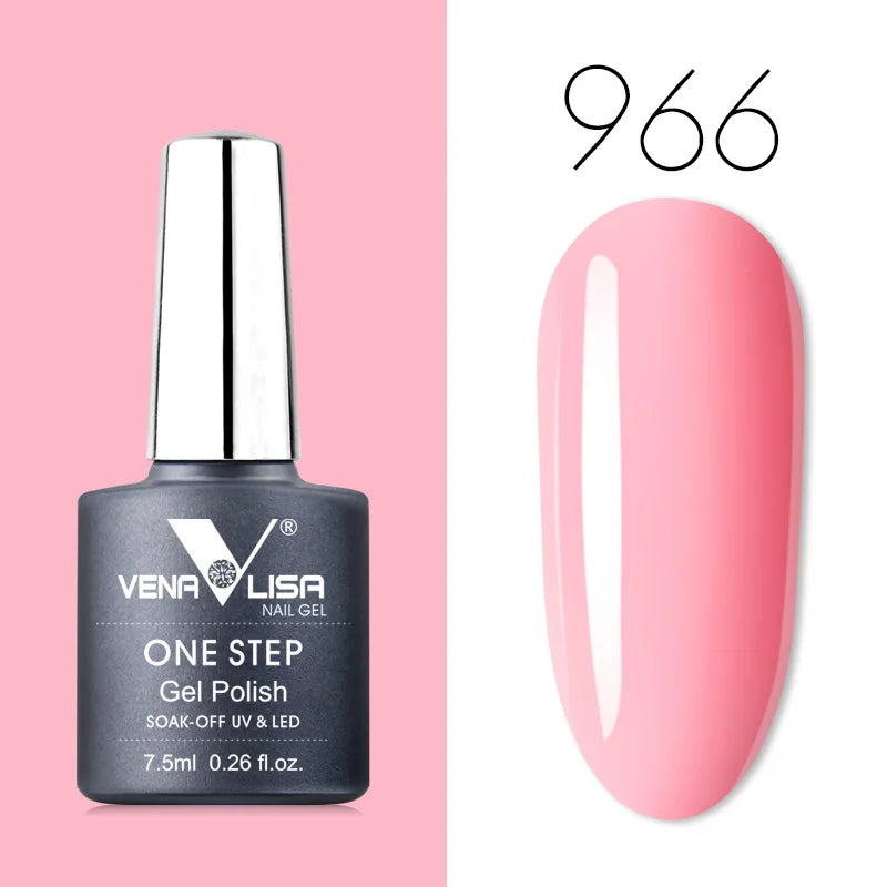VENALISA 3-in-1 UV Gel Polish One-Step Gel Lacquer Organic Soak off Nail Art Varnish for LED/UV Light New Arrival Nail Salon