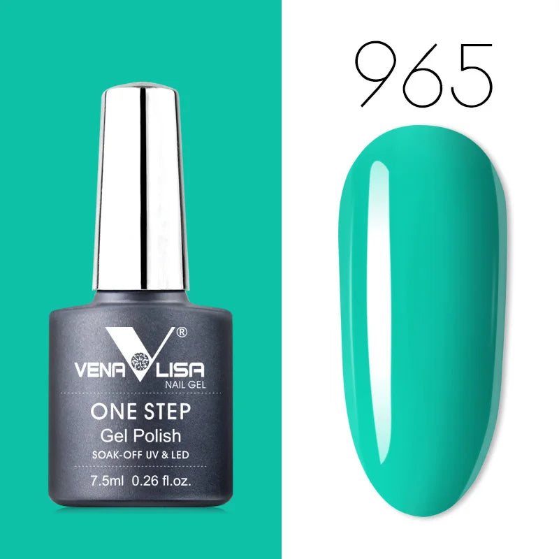 VENALISA 3-in-1 UV Gel Polish One-Step Gel Lacquer Organic Soak off Nail Art Varnish for LED/UV Light New Arrival Nail Salon
