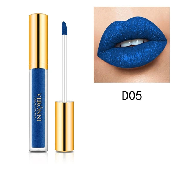 10 Colors Diamond Shimmer Glitter Lip Gloss Waterproof Matte Glitter Liquid Lipstick Diamond Pearl Colour Lip Gloss Sexy Make Up