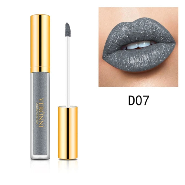 10 Colors Diamond Shimmer Glitter Lip Gloss Waterproof Matte Glitter Liquid Lipstick Diamond Pearl Colour Lip Gloss Sexy Make Up
