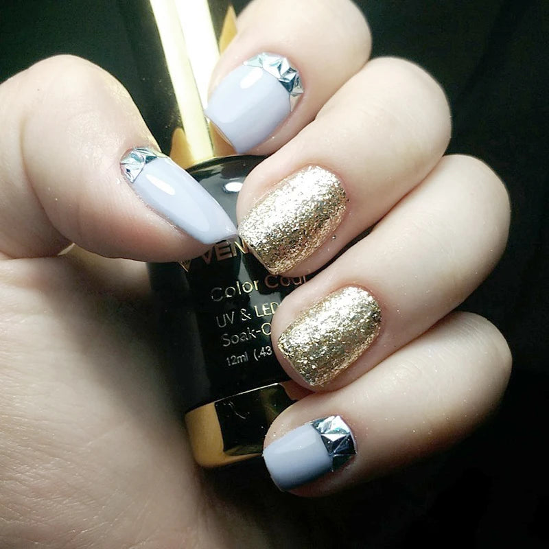 Venalisa 12ml Platinum Gel Nail Polish Super Shiny Effect Nail Gel Perfect Soak off UV&LED Nail Color Foil Chrome Gel Polish