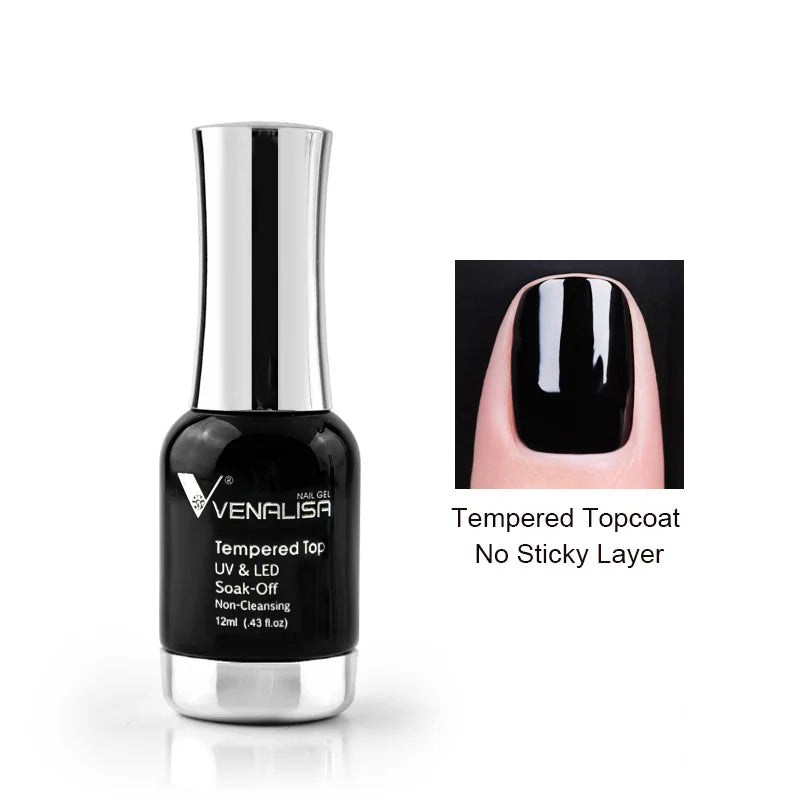 Venalisa 12ml Platinum Gel Nail Polish Super Shiny Effect Nail Gel Perfect Soak off UV&LED Nail Color Foil Chrome Gel Polish