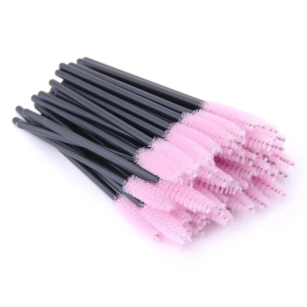 5/50 Pcs Eye Lash Brushes Eyebrow Brush False Eyelashes Extension Tools Mascara Wands Applicator Spoolers Lashes Cosmetic Tool