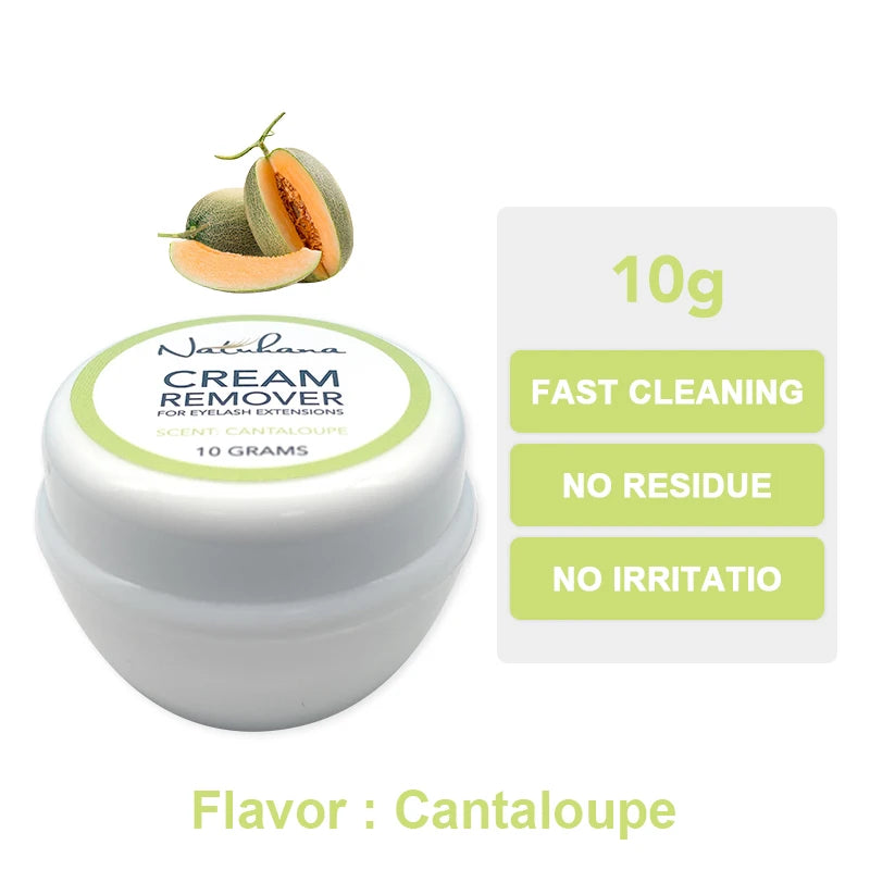 NATUHANA 10g/15g Grafting Eyelash Extension Glue Cream Remover Non-irritating Plant Lashes Gel Remover Adhesive for Makeup Tools