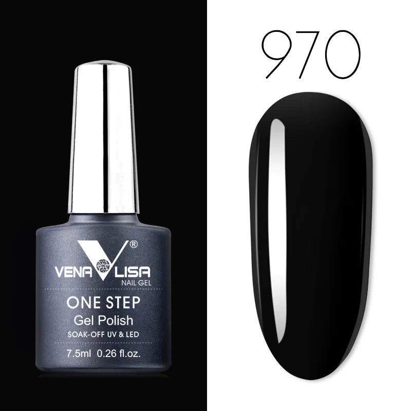 VENALISA 3-in-1 UV Gel Polish One-Step Gel Lacquer Organic Soak off Nail Art Varnish for LED/UV Light New Arrival Nail Salon