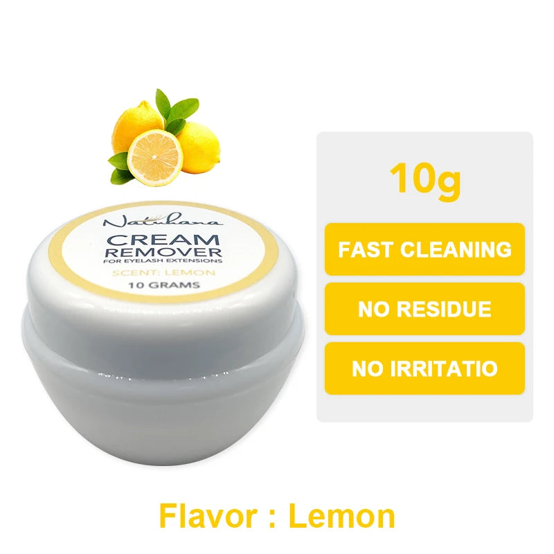 NATUHANA 10g/15g Grafting Eyelash Extension Glue Cream Remover Non-irritating Plant Lashes Gel Remover Adhesive for Makeup Tools
