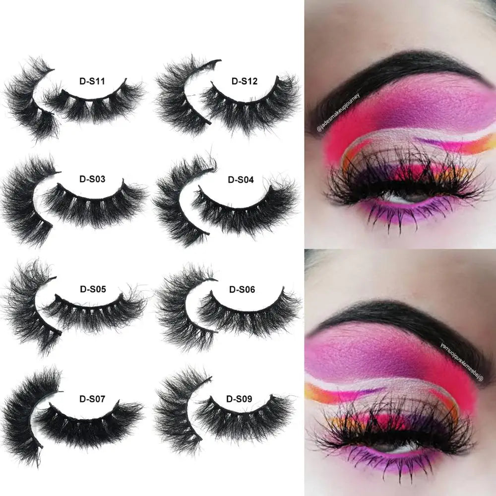 Fluffy Lashes 3d Mink Lashes 100% Cruelty Free Lashes Handmade Reusable Short Natural Eyelashes Maquillaje Eyelashes Mink