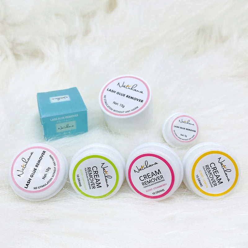 NATUHANA Eyelash Glue Remover Quick Unloading Adhesive Professional Cream Remover for Eyeslashes Makeup Tools