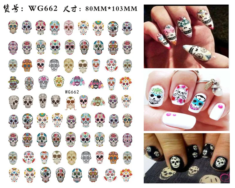 Nail Sticker Snake  Dragon Butterfly Black Multicolor Decals Nail Art Tattoo Slider Water Transfer Letter Nails Art Decoration