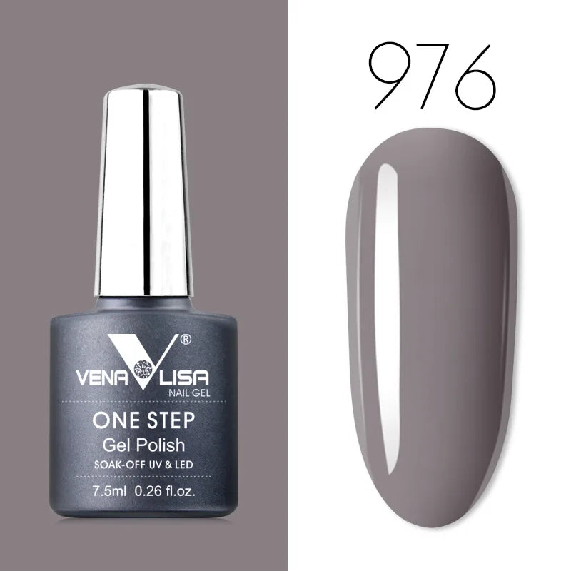 VENALISA 3-in-1 UV Gel Polish One-Step Gel Lacquer Organic Soak off Nail Art Varnish for LED/UV Light New Arrival Nail Salon