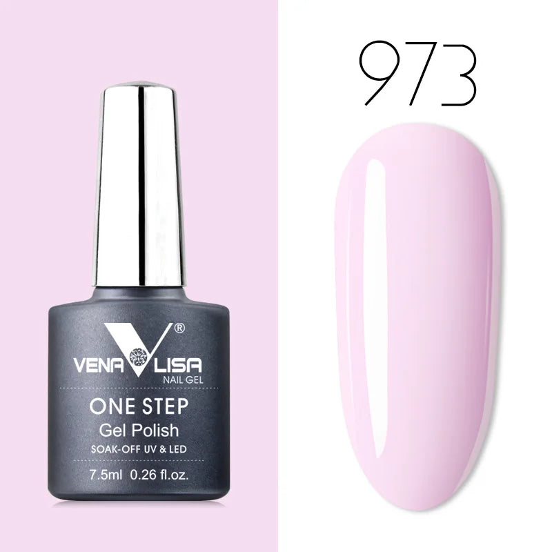 VENALISA 3-in-1 UV Gel Polish One-Step Gel Lacquer Organic Soak off Nail Art Varnish for LED/UV Light New Arrival Nail Salon