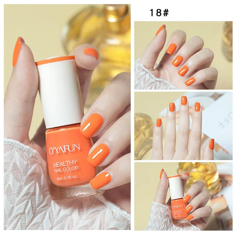 Nail Art Tearable Quick Dry Normal Without Lamp Nail Polish Glitter Sequins UV Varnish Matte Waterproof No-bake Nail Polish