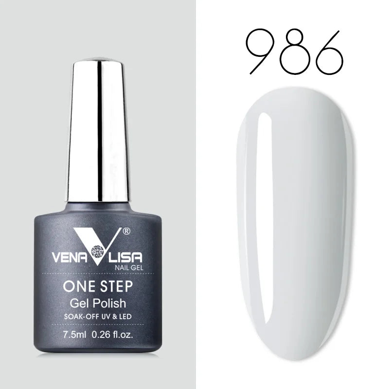 VENALISA 3-in-1 UV Gel Polish One-Step Gel Lacquer Organic Soak off Nail Art Varnish for LED/UV Light New Arrival Nail Salon