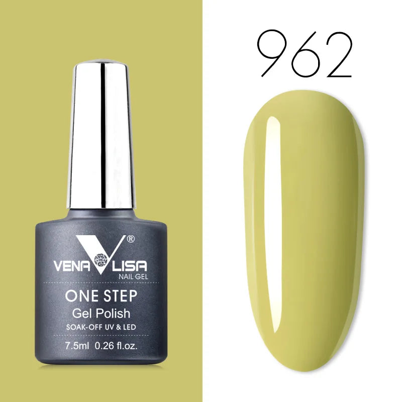 VENALISA 3-in-1 UV Gel Polish One-Step Gel Lacquer Organic Soak off Nail Art Varnish for LED/UV Light New Arrival Nail Salon
