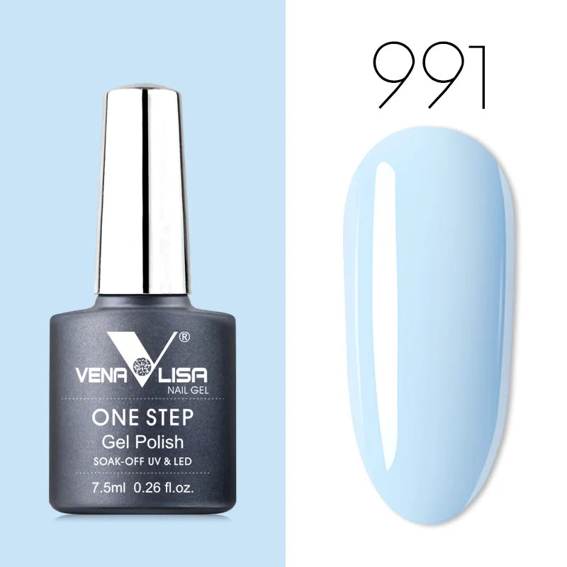 VENALISA 3-in-1 UV Gel Polish One-Step Gel Lacquer Organic Soak off Nail Art Varnish for LED/UV Light New Arrival Nail Salon