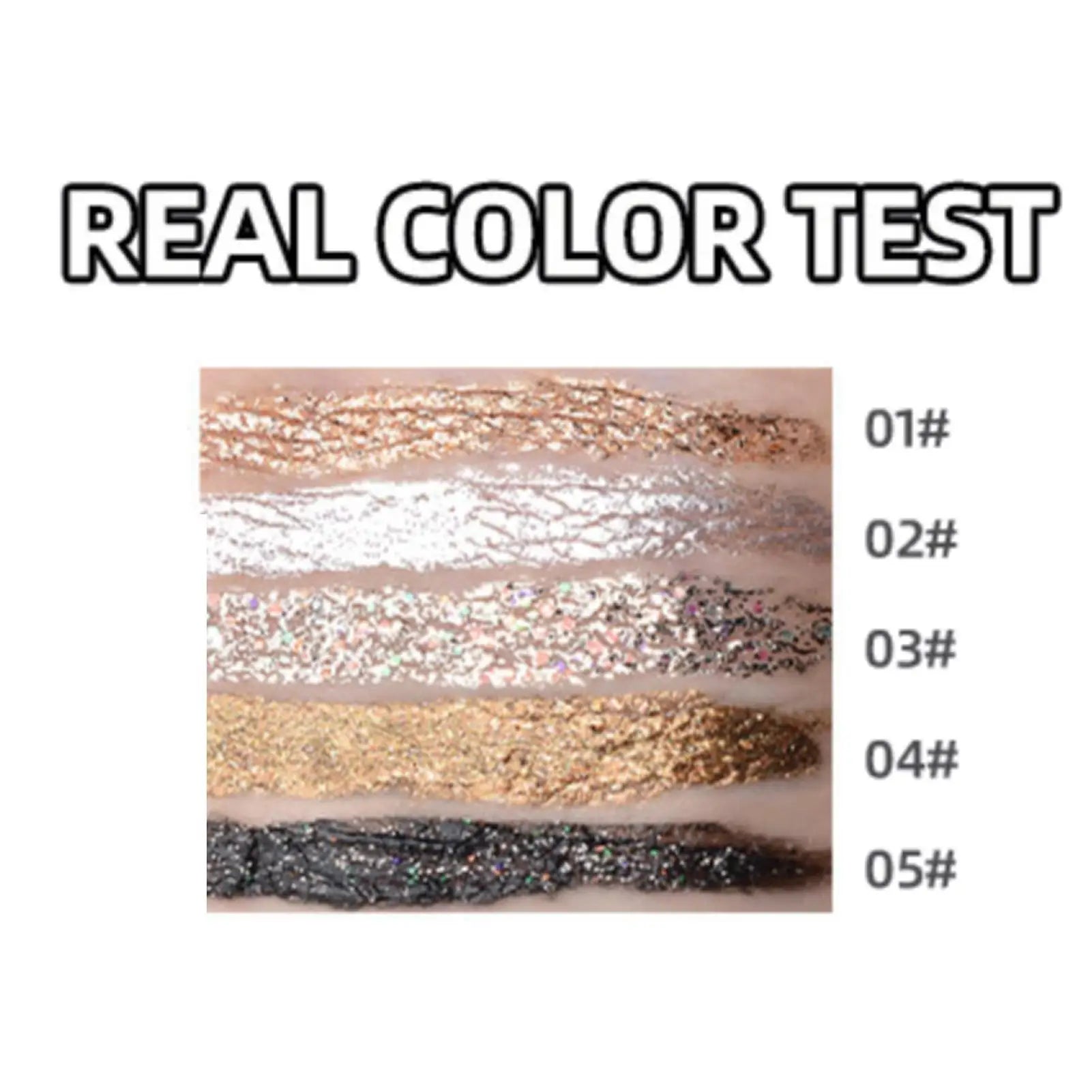 1PC Fine Shimmer, Glitter, High Pigmentation, Silky, Non-sticky, Multi-color Eyeliner,Suitable for Music Festivals and Parties