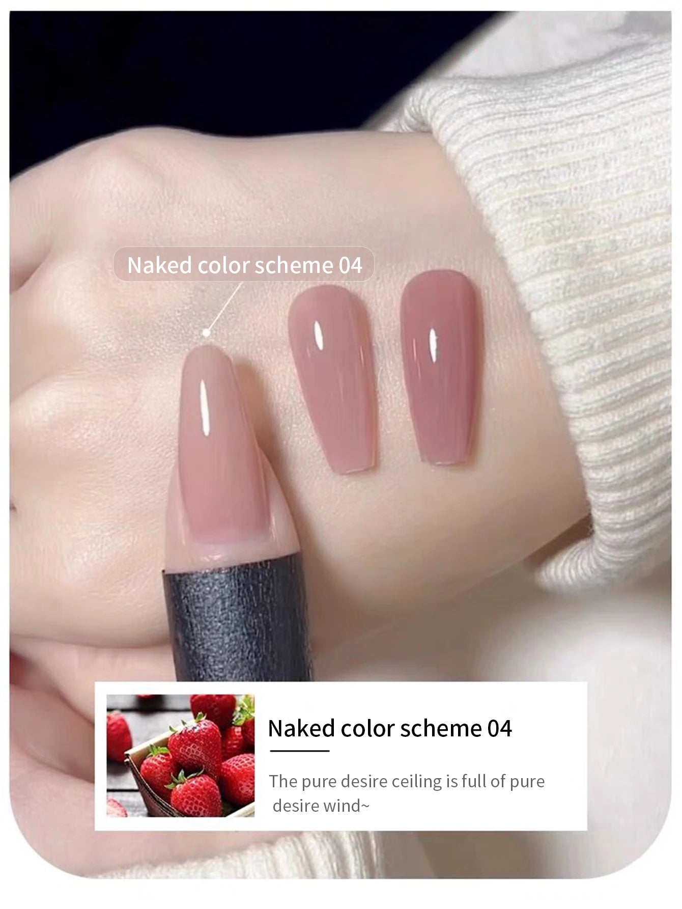 MIANEL  12ML Japanese Style Fairy Gel Nail Polish White Pink Nude Color Ice Clear Nail Polish Pink Nails Summer Nails 1-24pcs