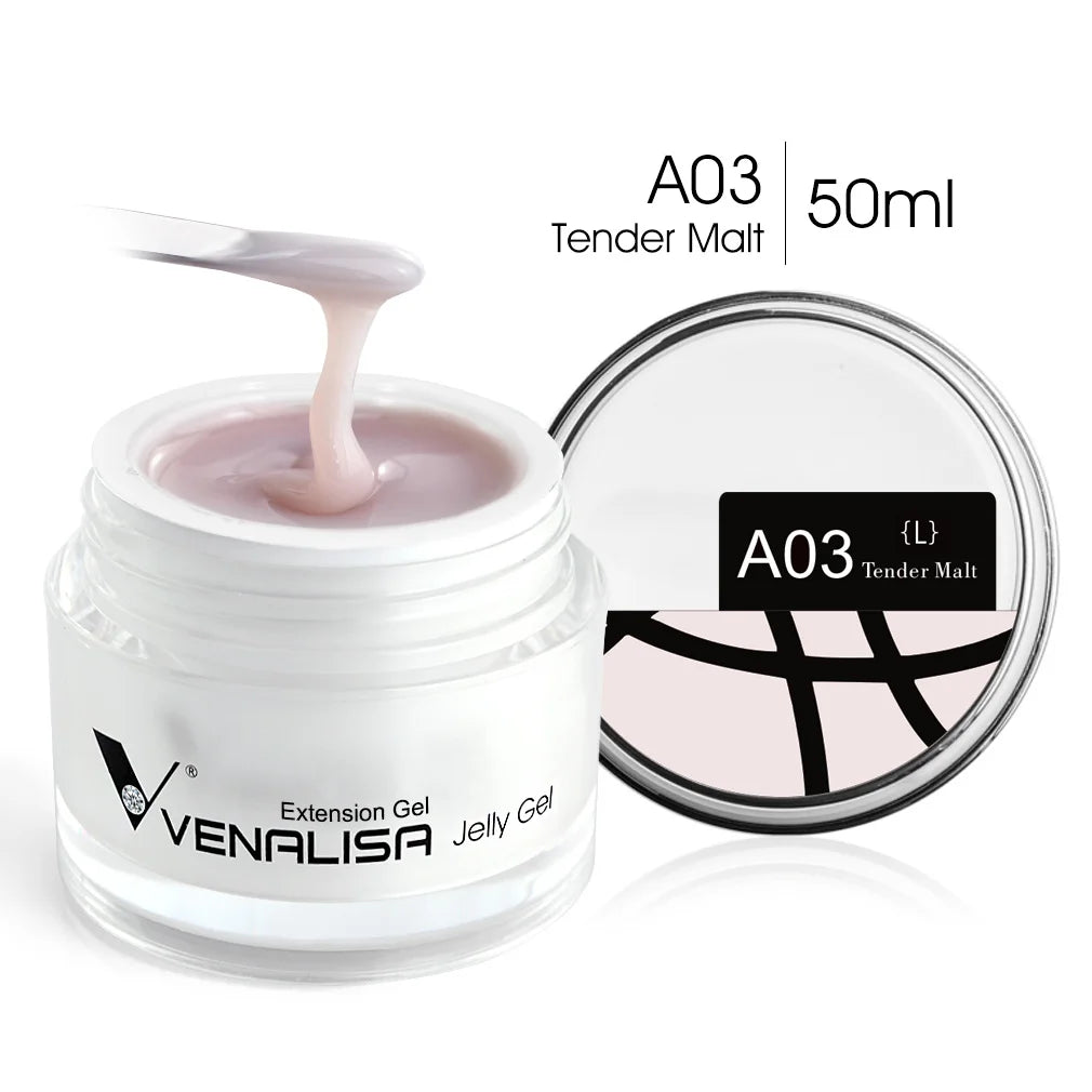 50ml VENALISA Builder UV Contruction Gel Jelly Gel Nude Skin Collection Nail Form Keep Nail C Arc Soak Off UV LED Camouflage Gel