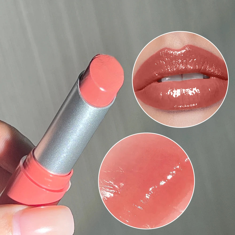 Hydrating Berry Shine Lipstick Set, Long-Lasting Plump Lip Cream, Non-Sticky & Creamy Finish, 6 Colors